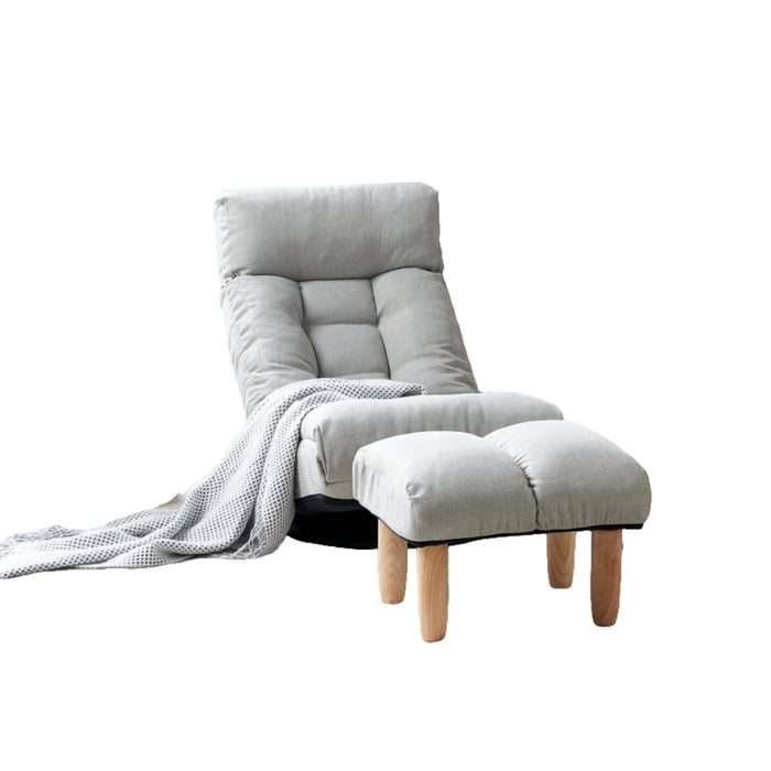 Adjustable Japanese Reclining Floor Chair Sofa With Metal Frame For Living Room