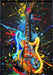 Neon Splash Guitar - 25" x 37" Framed Wall Art - Albert's Furniture (Wayne, MI)