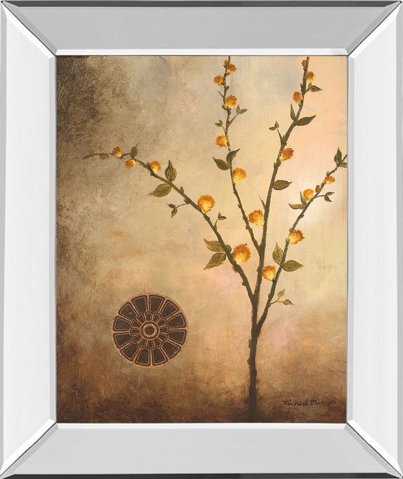 Fall Stem In The Light By Michael Marcon Mirror Framed Print Wall Art - Beige
