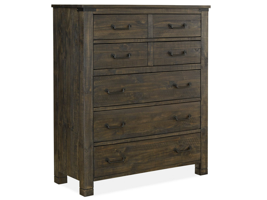Abington - 5 Drawer Chest - Weathered Charcoal