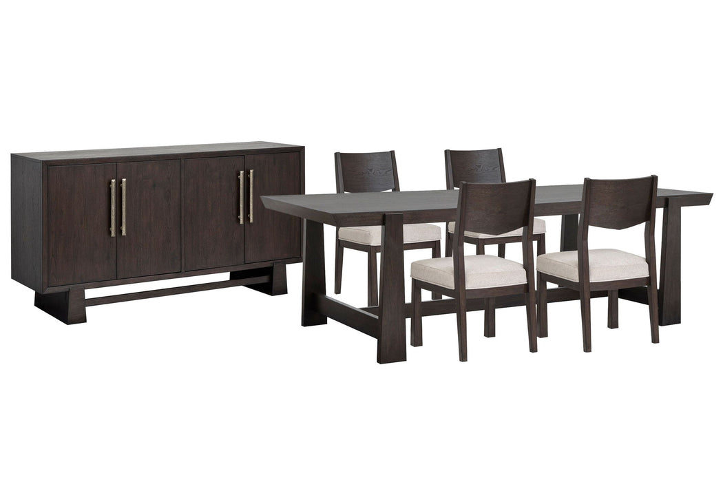 Tauren - Trestle Dining Table Set