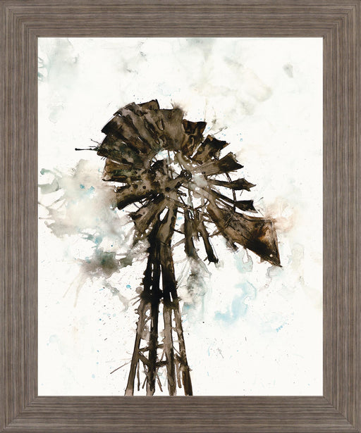Weathered Blades - 28" x 34" Framed Wall Art - Dark Brown - Albert's Furniture (Wayne, MI)