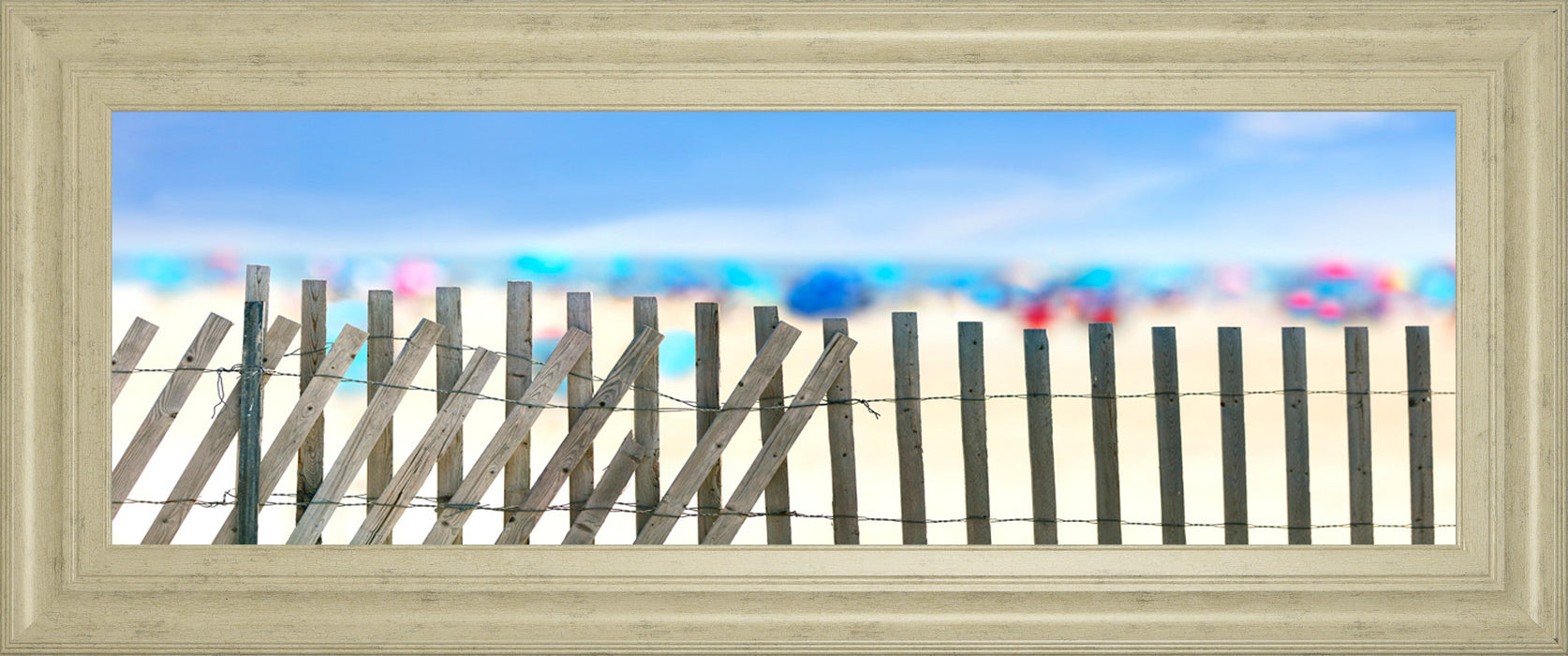 Beachscape Il By James Mcloughlin - Framed Print Wall Art - Blue