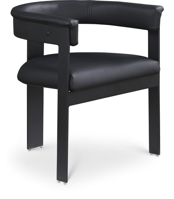 Romeo - Faux Leather Dining Chair With Black Base (Set of 2)
