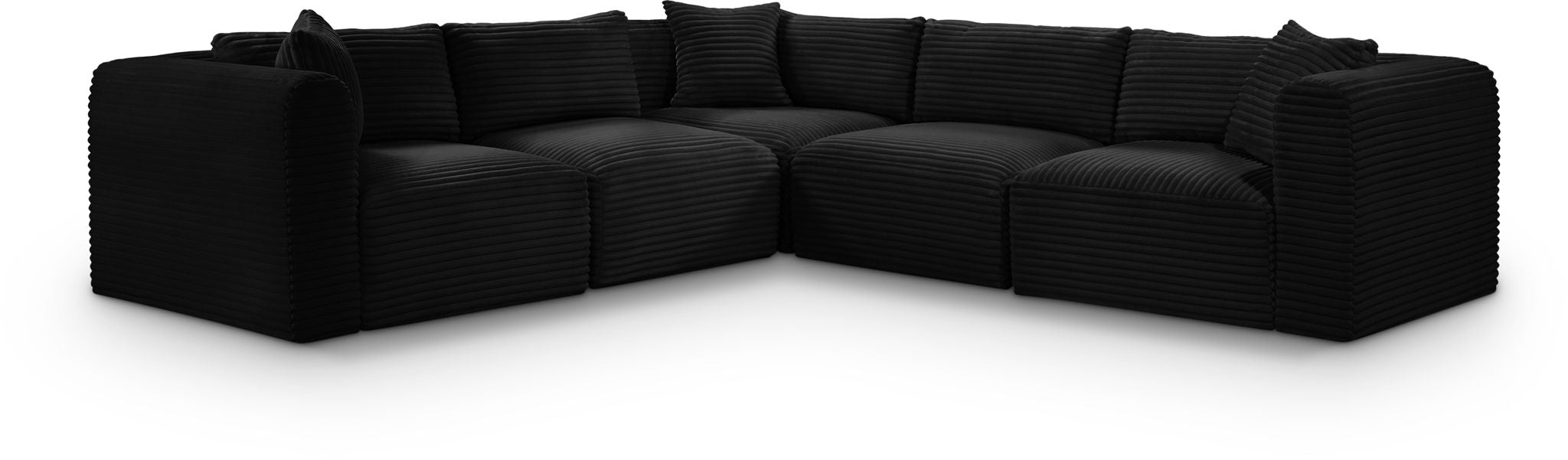 Shaggy - 5 Piece Modular Corner Sectional