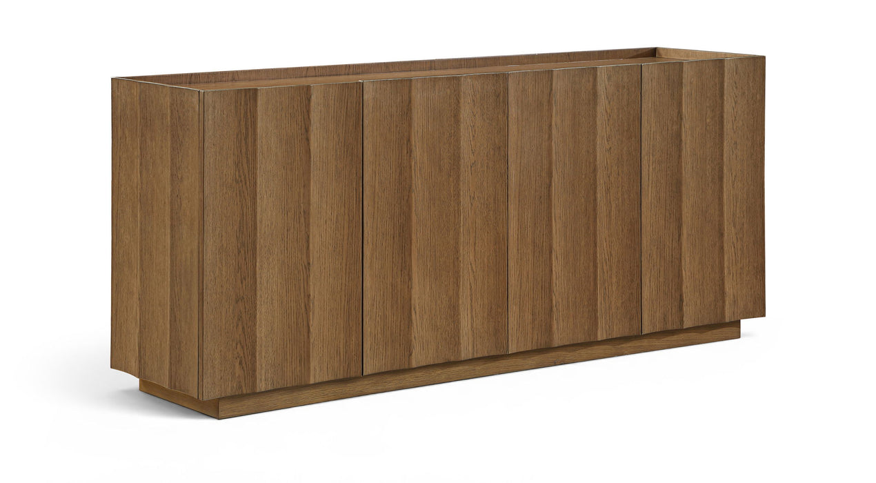 Swoon - Oak Veneer And Solid Wood Sideboard / Buffet - Brown