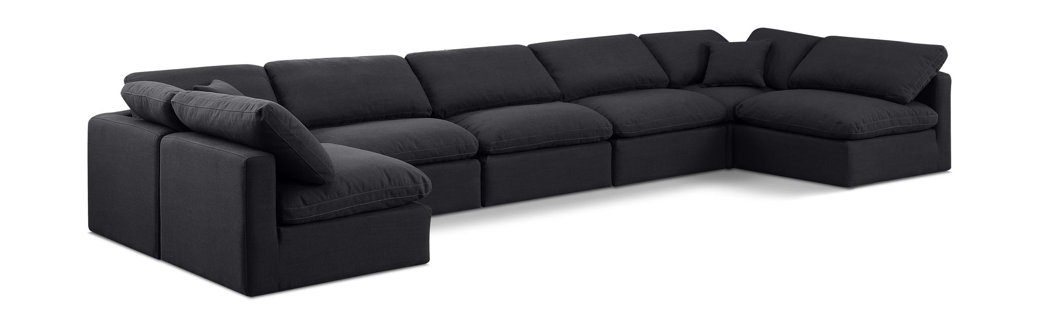 Indulge - Linen 7 Piece Modular U-Shaped Sectional