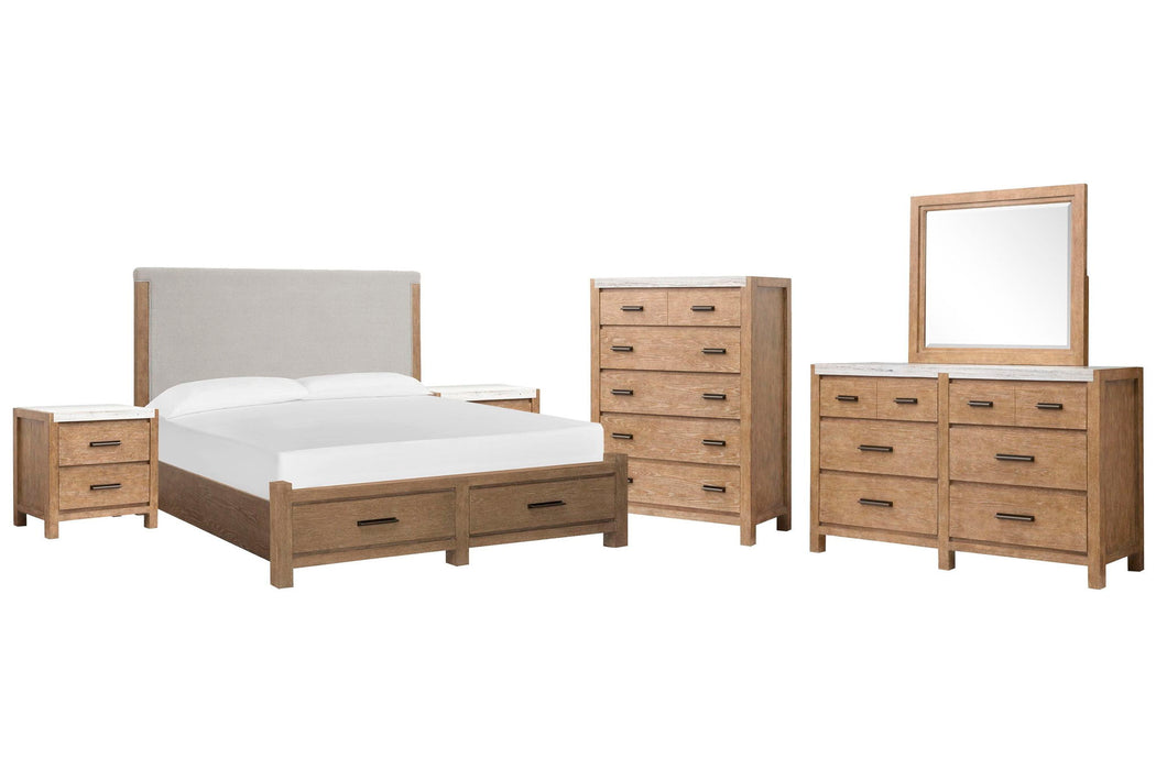 Plum Creek - Upholstered Panel Storage Bedroom Set