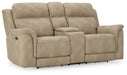 Next-Gen Durapella - Reclining Power Loveseat With Console - Albert's Furniture (Wayne, MI)