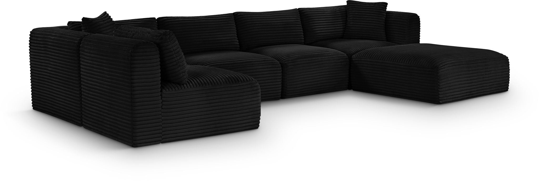 Shaggy - 6 Piece Modular U-Shaped Sectional
