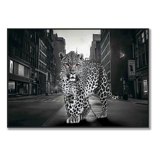 Noir Stroll - 28" x 40" Framed Wall Art - Black - Albert's Furniture (Wayne, MI)