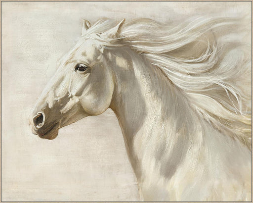 Ivory Breeze - 56" x 70" Framed Wall Art - Gray - Albert's Furniture (Wayne, MI)