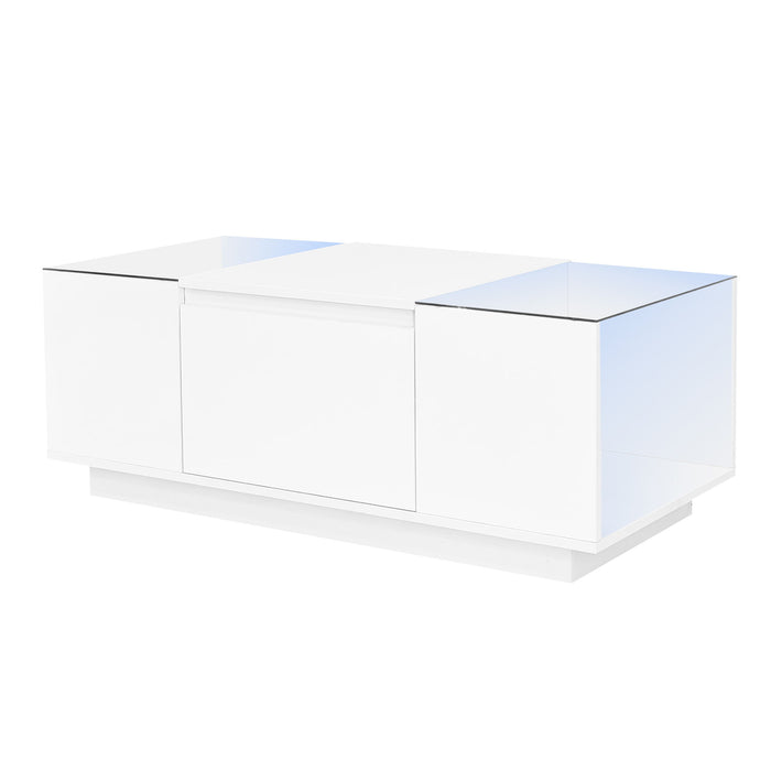 LED Coffee Table, Modern Center Table