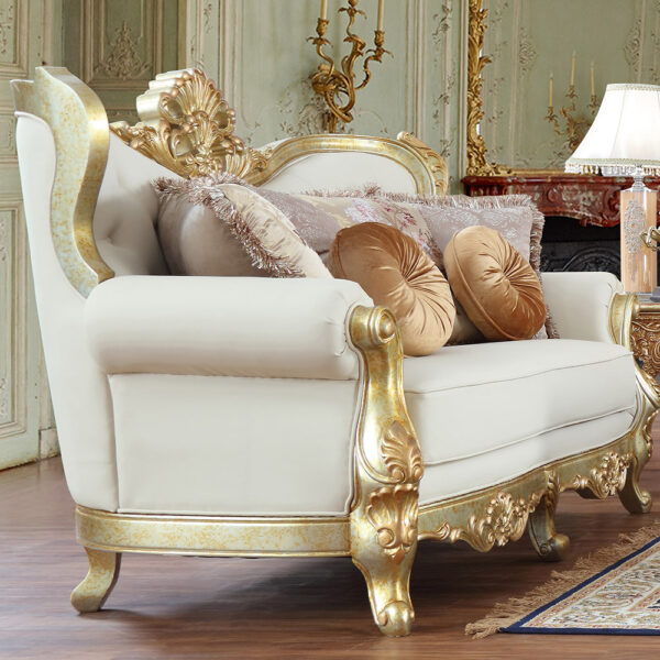 HD-93630 - Loveseat - Metallic Gold