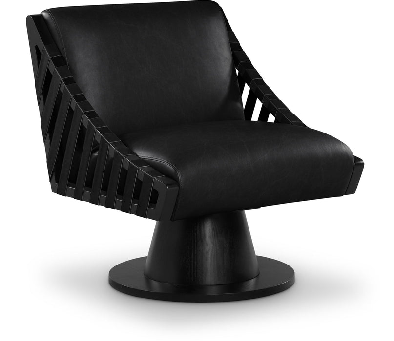 Millwin - Swivel Accent Chair With Black Base