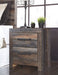 Drystan - Two Drawer Night Stand - Brown / Beige - Albert's Furniture (Wayne, MI)