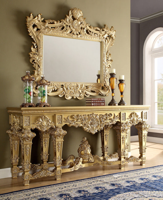 HD-8086 - Console Table - Bright Gold