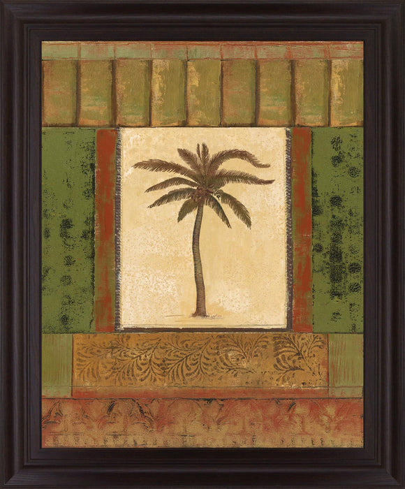 Verdant Palmway - 28" x 34" Framed Wall Art - Light Brown - Albert's Furniture (Wayne, MI)