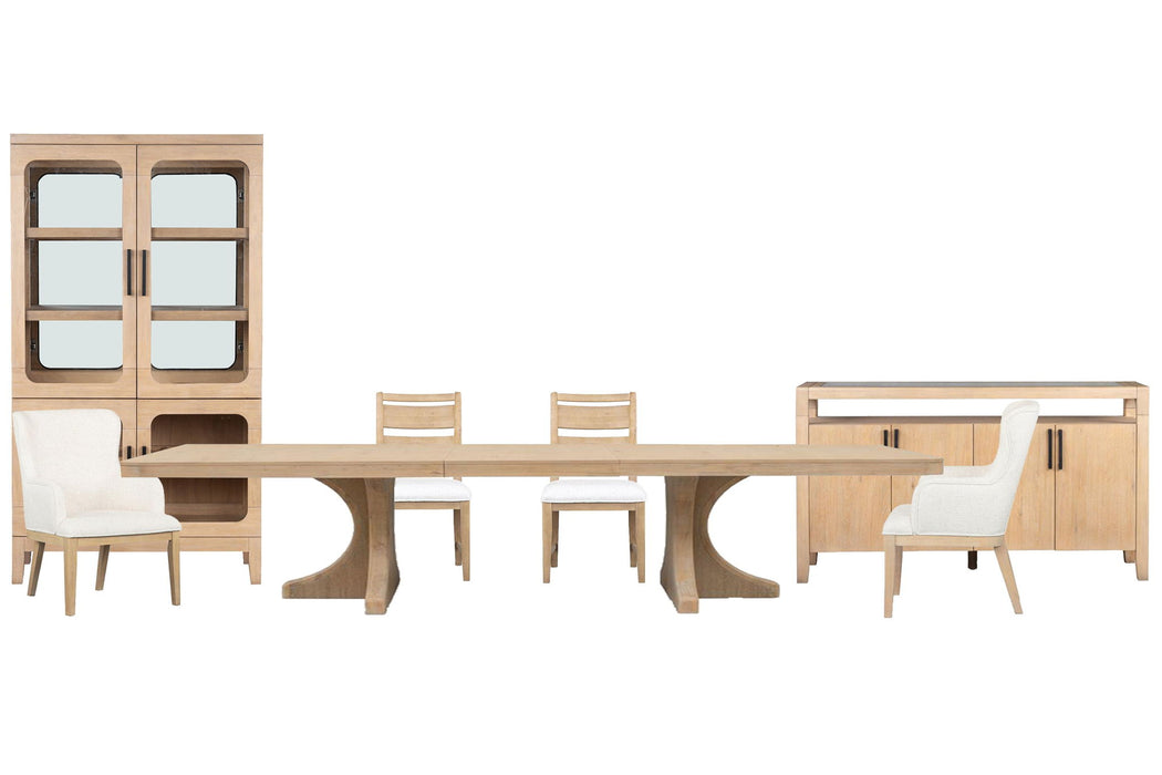 Somerset - Extendable Trestle Dining Table Set