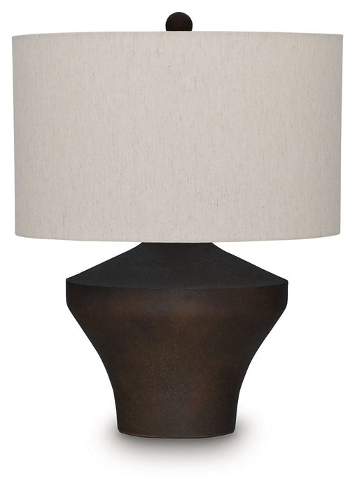 Dolanham - Metal Table Lamp - Distressed Brown