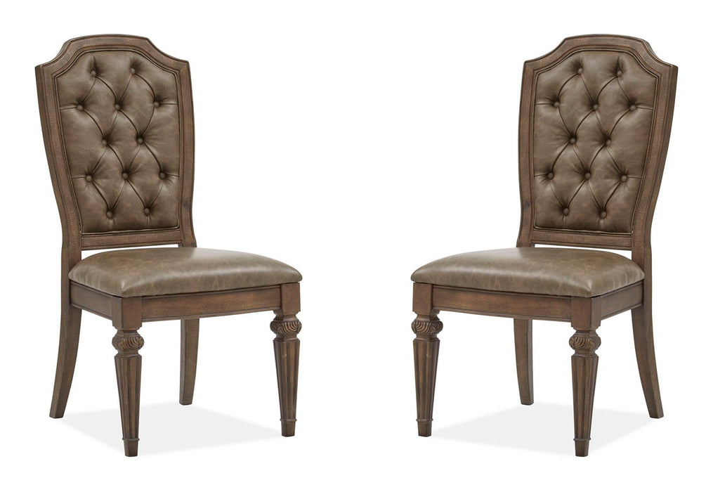 Durango - Wood Dining Side Chair With Upholstered Seat and Back (Set of 2) - Willadeene Brown - Albert's Furniture (Wayne, MI)