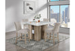 D04 - 5 Piece Dining Room Set (Bar Table And 4 Bar Stools) - Natural Silver - Albert's Furniture (Wayne, MI)