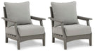 Visola - Lounge Chair w/Cushion (Set of 2) - Gray - Albert's Furniture (Wayne, MI)