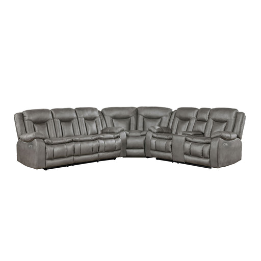 Morello - 3 Piece Manual Sofa/Loveseat/Wedge - Albert's Furniture (Wayne, MI)