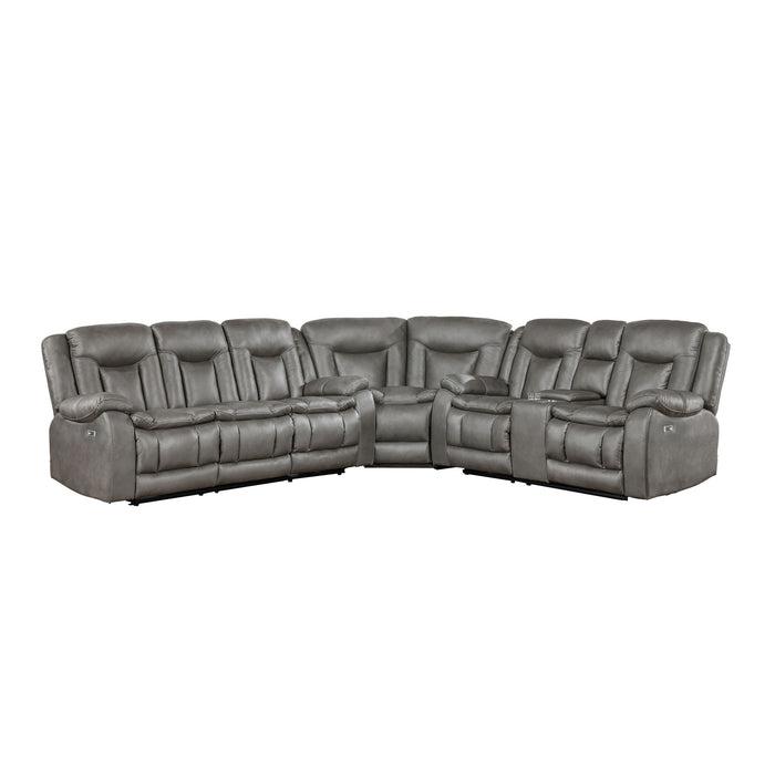 Morello - 3 Piece Manual Sofa/Loveseat/Wedge - Albert's Furniture (Wayne, MI)