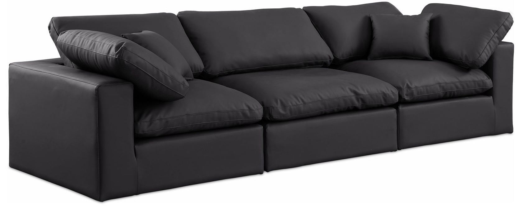 Comfy - Faux Leather Modular Sofa 3 Seats