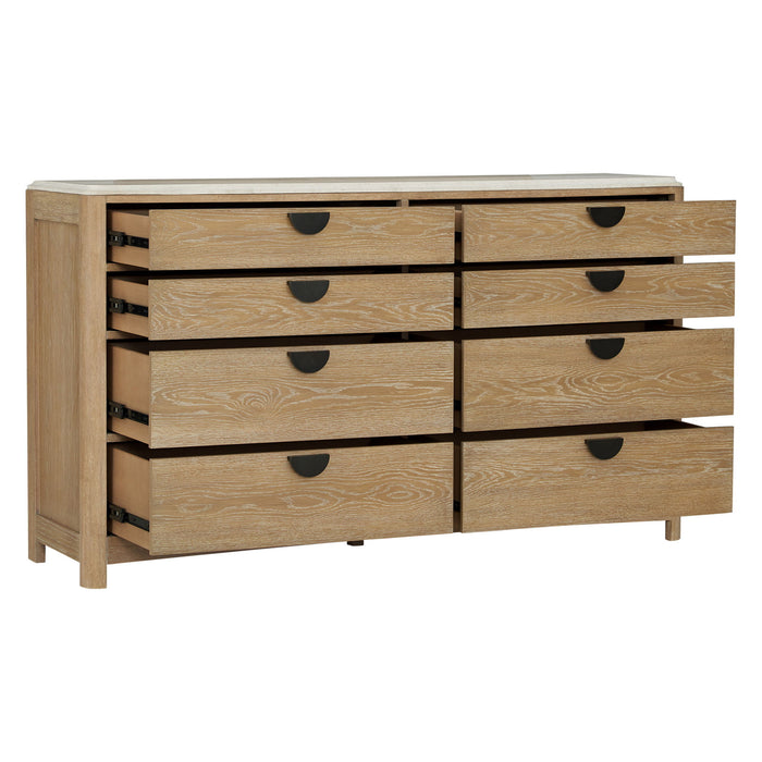 Escape - Bedroom 8 Drawer Dresser - Glazed Natural Oak