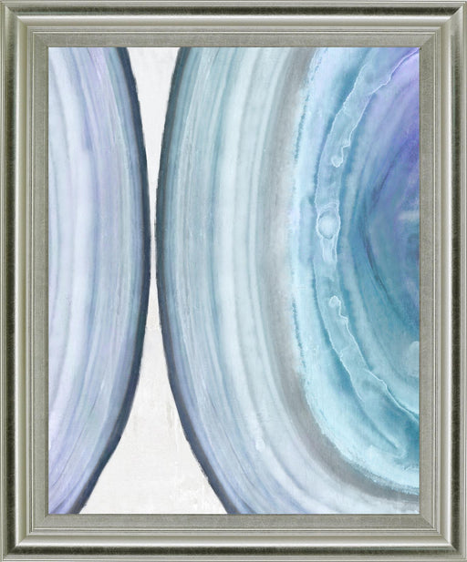 Glacial Veil - 28" x 34" Framed Wall Art - Light Blue - Albert's Furniture (Wayne, MI)