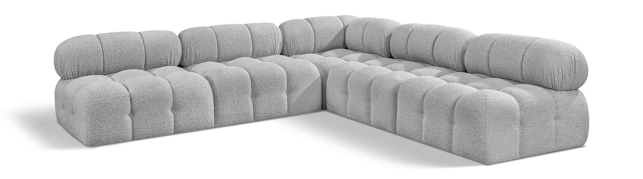 Ames - 5 Piece Fabric Modular Corner Sectional