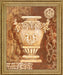 Ornate Taupe Vessel - 28" x 34" Framed Wall Art - Gold - Albert's Furniture (Wayne, MI)