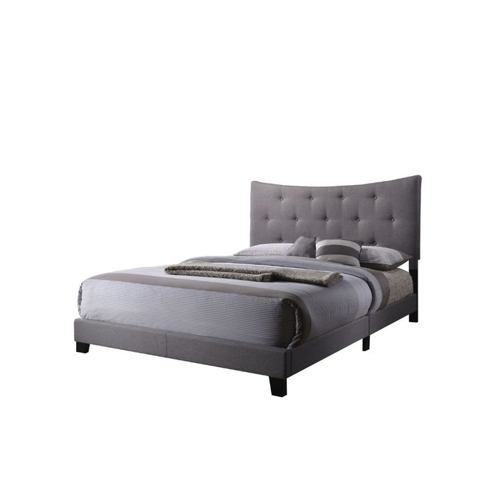 Venacha - Queen Bed - Gray Fabric