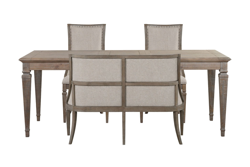 Lancaster - 4 Piece Extendable Rectangular Dining Table Set