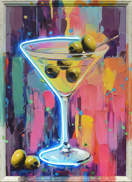 Olive Splash - 21" x 29" Framed Wall Art - Albert's Furniture (Wayne, MI)