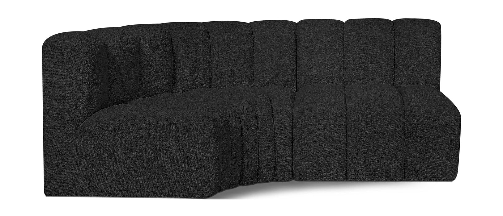 Arc - Boucle Fabric 3 Piece Sofa
