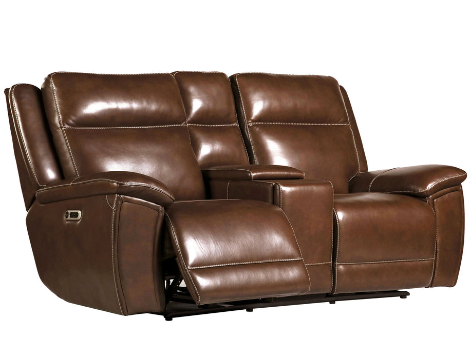Jameson - Power Reclining Zero Gravity Console Loveseat - Hickory