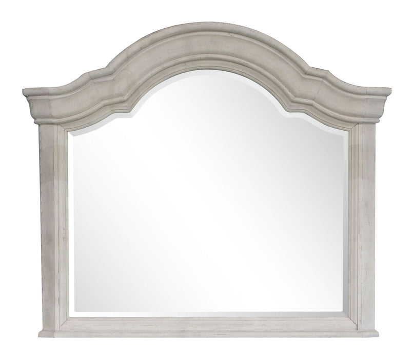 Bronwyn - Shaped Mirror - Alabaster - Albert's Furniture (Wayne, MI)