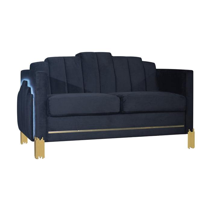 Empire - Lighted Loveseat - Black