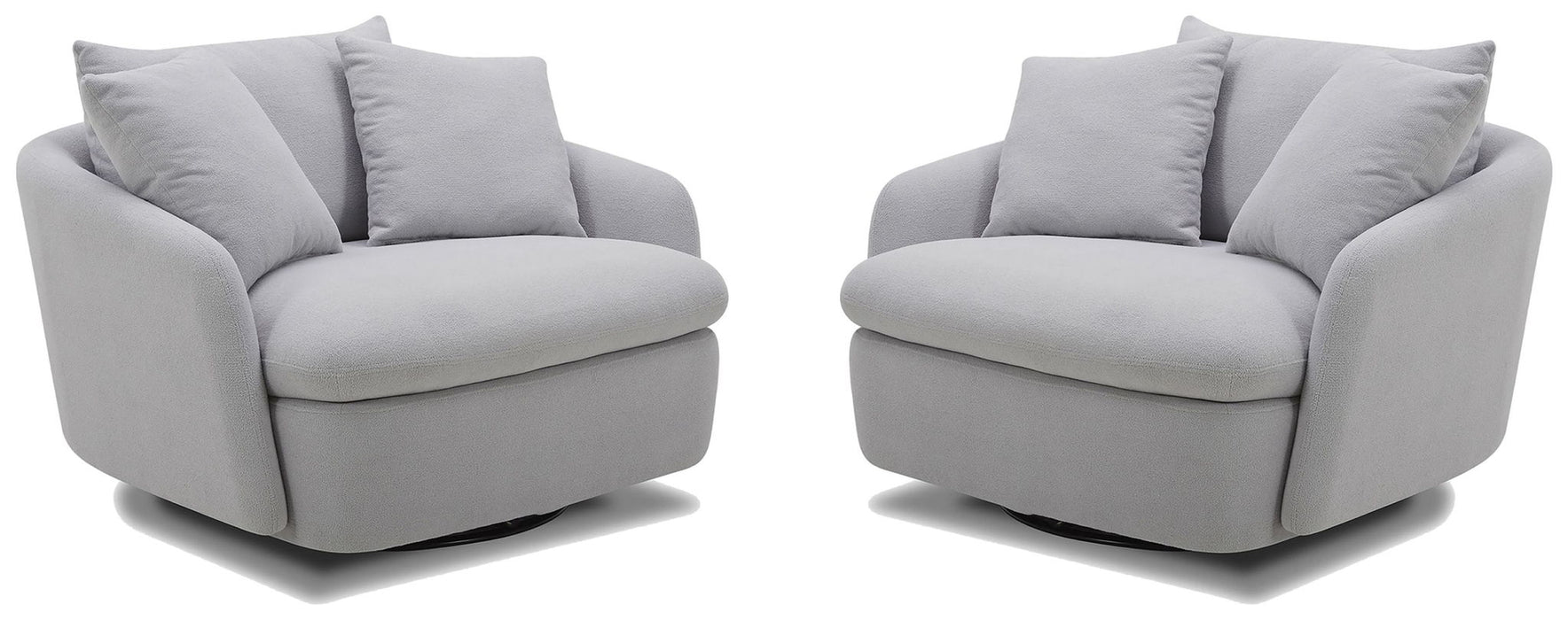 Boomer - Large Swivel Chair with 2 Pillows