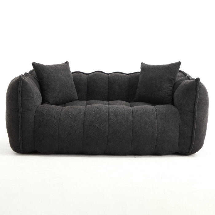 Cozy Beanbag Chair With High Resilience Foam Core For 2