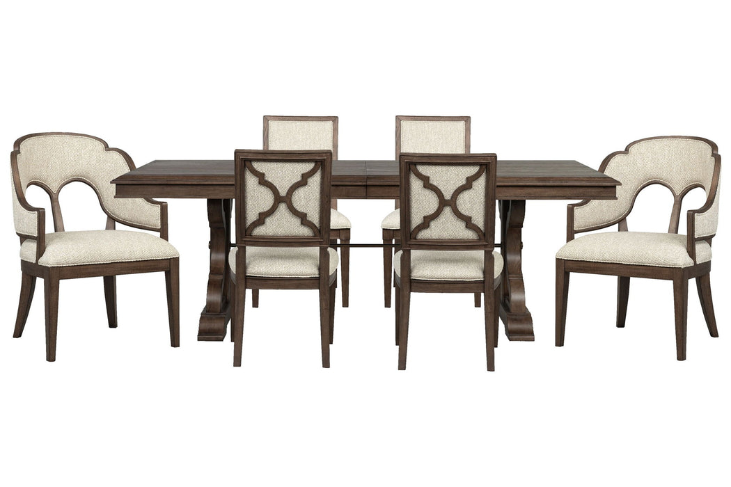 Jubilee - Extendable Trestle Dining Table Set