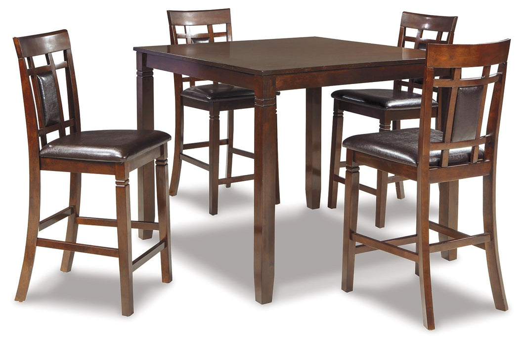 Bennox - DRM Counter Table Set (Set of 5) - Brown - Albert's Furniture (Wayne, MI)