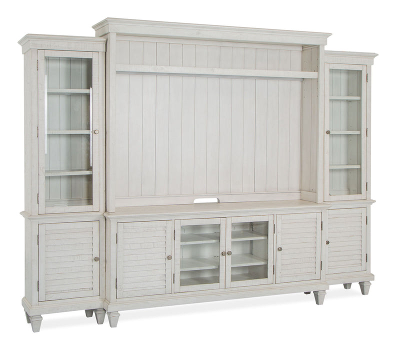 Newport - Entertainment Wall - Alabaster