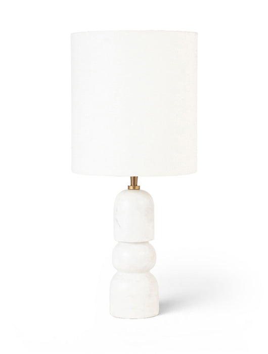Paros - Base And Linen Textured Fabric Shade Table Lamp