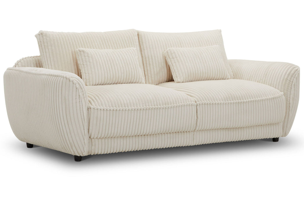 Utopia - 2 Seat Sofa With Lumbar Pillow - Mega Ivory