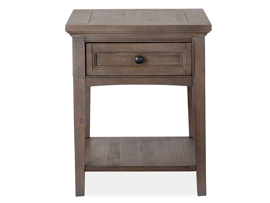 Paxton Place - Rectangular End Table - Dovetail Gray