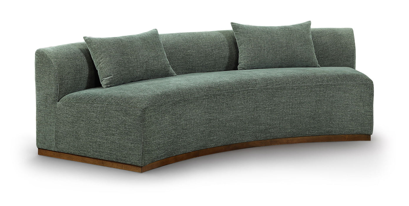 Avanti - 104" Chenille Fabric Upholstered Sofa